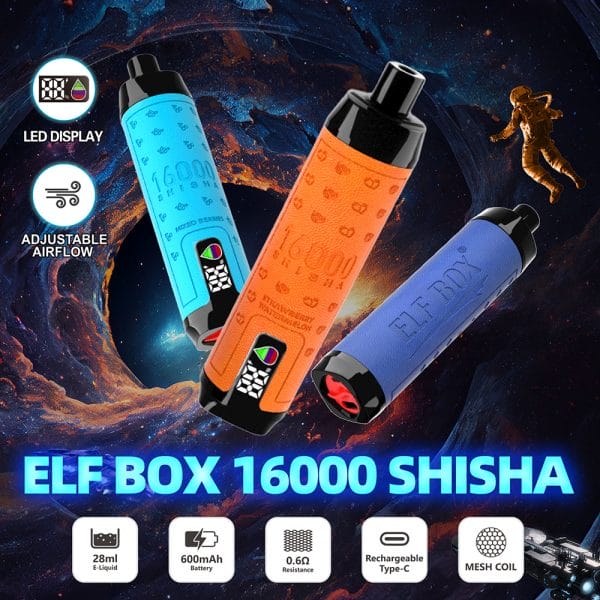 Elf Box Shi Sha 16000 Puff Kategorier Miniaturebillede